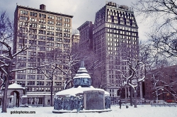 Schneesturm in New York City