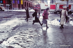 Schneesturm in New York City