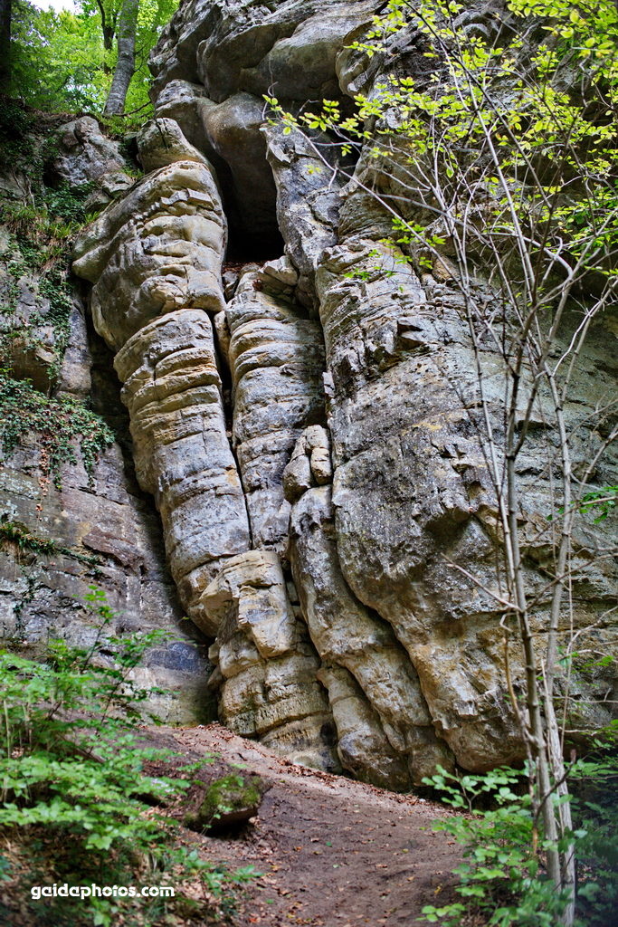 Gesteinsformation Luxemburgische Schweiz